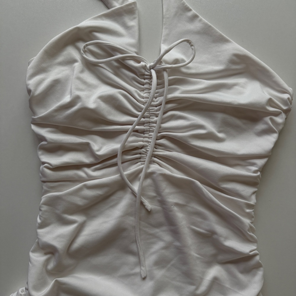 Princess Polly White Halter Bodycon Dress - Picture 3 of 6